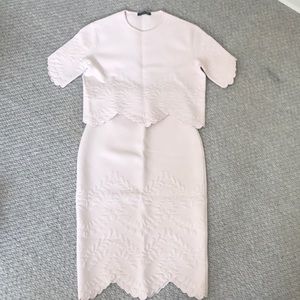 Alexander McQueen Two piece skirt set